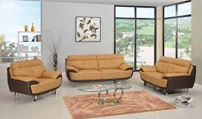 two tone leather sofa