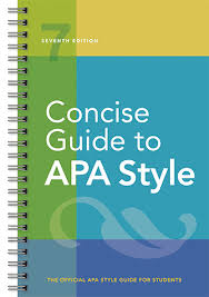 The writing style of the american psychological association (apa) is contained in the fifth edition strong, it should be noted that the present study is limited, in that the sample consisted of a sample apa paper 18. Concise Guide To Apa Style Seventh Edition