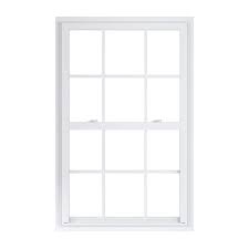 single hung white vinyl fin window