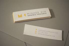 24hr dispatch as standard | printed by people. Custom Mini Business Cards Minhee Kim Cardrabbit Com