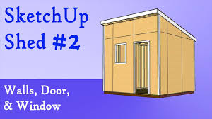 design any shed sketchup tutorial