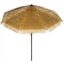 Pa Raffia Tiki Hut Hula Umbrella
