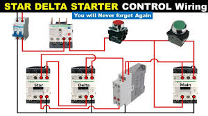 star delta starter control wiring