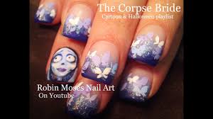 corpse bride nails erfly nail art