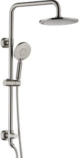 Amazon drive cloud storage from amazon: Buy Rain Shower Heads System Including Rain Fall Shower Head And Handheld Shower Head With Height Adjustable Holder Solid Brass Rail 60 Inch Long Stainless Steel Shower Hose Brushed Nickel Online