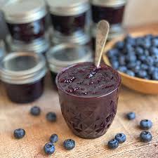 honey sweetened blueberry jam without
