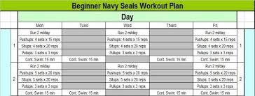 Navy Seal Workout Plan Navy Seal Workout Navy Seals