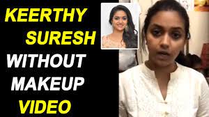 e keerthy suresh without makeup