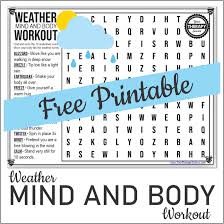 Children can practice spelling by making a word search puzzle to search for words! Weather Word Search Puzzle Mind And Body Workout Your Therapy Source