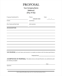 Business Proposal Template Free Templates Word Format Download