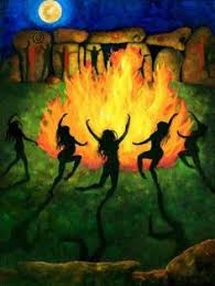 Image result for fairies around a winter bonfire