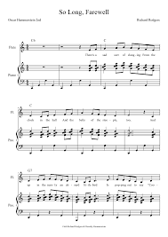 The lowest notes are, in technical terms, fundamental (a good word), the lowest sound that the resonance of the air in the tube can produce. So Long Farewell Sound Of Music Sheet Music For Piano Flute Solo Musescore Com