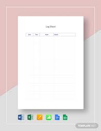 log sheet 19 exles format pdf