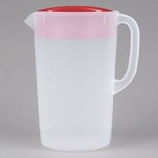 1 gallon plastic pitcher with lid