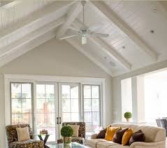 wood ceiling with rafters exposed