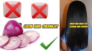 grow hair overnight diy onion juice
