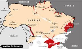 Ukraine. Un an de guerre en cinq cartes