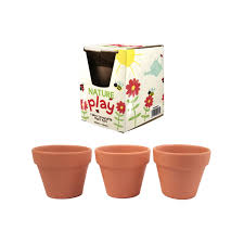 nature play mini terracotta plant pots