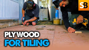 how to plywood a floor for tiling you