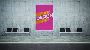 Poster mockup is a professional website of high quality poster mockups offered for free to the creative designers around the world. Subway Poster Mockup Psd 70 High Quality Free Psd Templates For Download