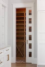 Glass Panel Pocket Wine Room Door