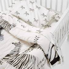Mii Organic Zebra Toddler Sheet Set