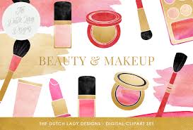 makeup beauty clipart set