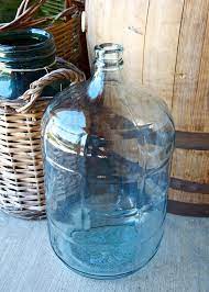 Gallon Light Blue Glass Water Jug