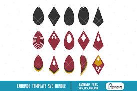 Earrings Template Bundle Graphic By Pinoyartkreatib Creative Fabrica