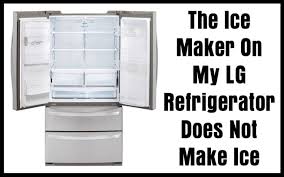Most repairs involve replacing the entire ice maker assembly. The Ice Maker On My Lg Refrigerator Does Not Make Ice How To Fix
