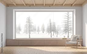 snow scene background 3d render there