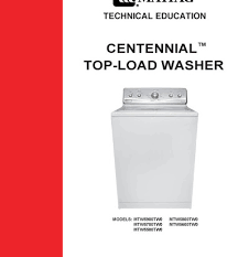 This video demonstrates the proper and safe way to disassemble a dryer and how to access parts that may need to be tested and/or. Repair Manual Maytag Centennial Washer