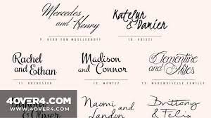 the best wedding script fonts for