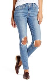 721 Ripped High Waist Skinny Jeans