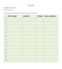 40 Sign Up Sheet Sign In Sheet Templates Word Excel