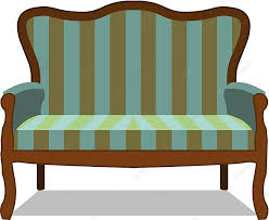 Luxury Classic Sofa Icon In Retro Flat