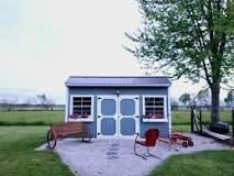 How much space do I need around a shed?