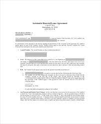 If the landlord terminates the tenancy agreement prematurely, the landlord must repay the deposit plus an additional rent of two months. Lease Renewal Template 5 Free Word Pdf Documents Download Free Premium Templates
