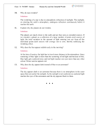 Cbse Ncert Solutions For Class 10 Science Chapter 11 Human