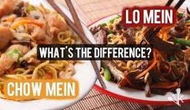 What is the difference between lo mein and chop suey?