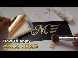how to apply gold leaf which glue
