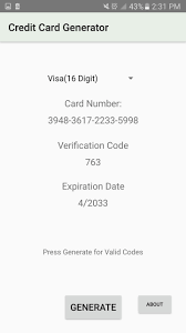 Hack visa credit card leaked. Credit Card Number Generator For Android Apk Download Credit Card App Credit Card Hacks Credit Card Info