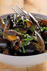 mussels in white wine sauce