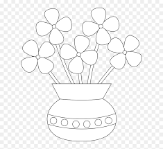 Make the sides of the pot slanting. Easy Flower Pot Drawing Hd Png Download Vhv