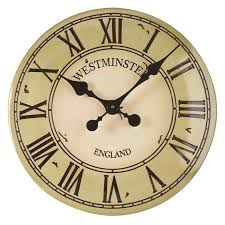 Westminster Garden Clock Cream The