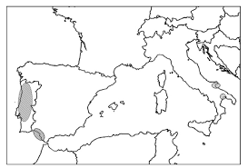 Distribution of Centaurea subtilis (pointed area) and Centaurea ...