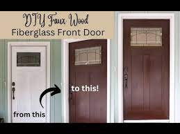 Faux Wood Grain On Fiberglass Door