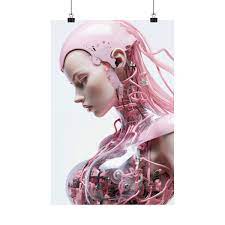 Cyberpunk - Android Robot - Pin Up Sexy Woman - Sci Fi Babe Poster - Sexy  Robot | eBay