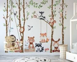 Nursery Baby Wall Decals 9 Animals