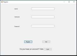 register system with c winforms